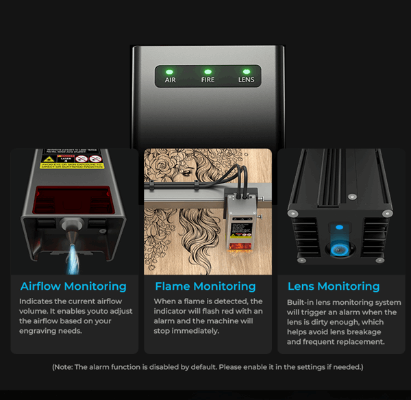 Creality Falcon 2 Pro S 40 W with Air Assist