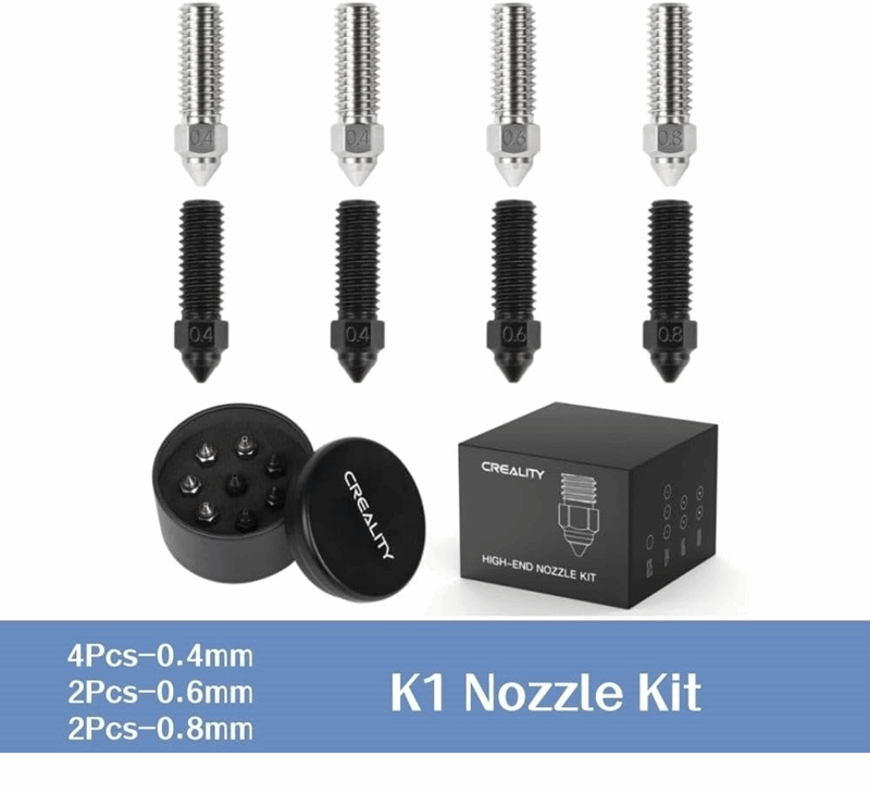Creality K1 Max High-Flow Nozzle Kit - 8 Piece