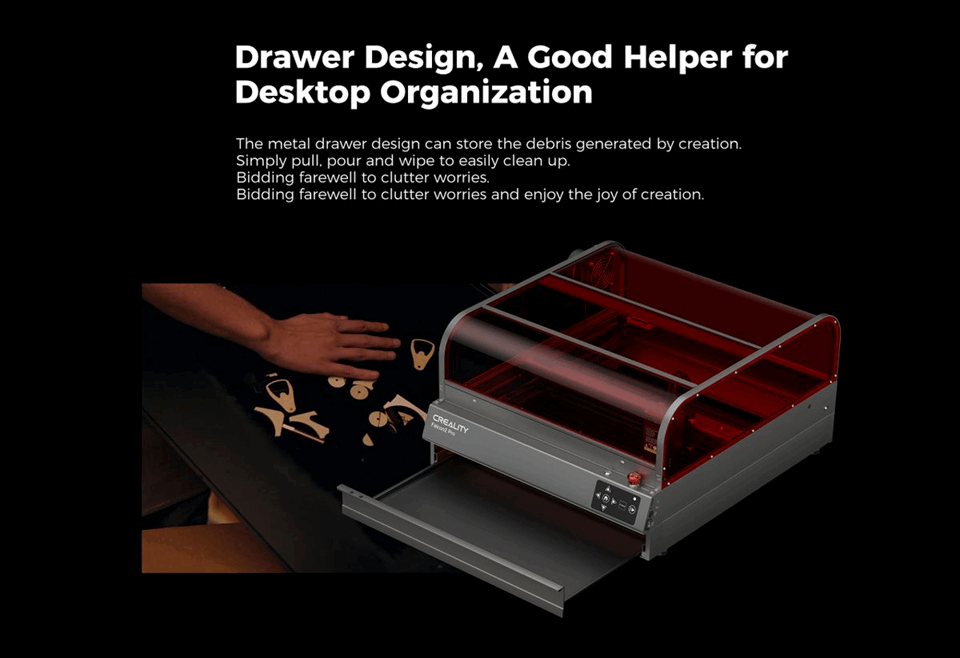 Creality CR Laser Falcon2 60W Pro 3D Laser Engraver with Air Assist