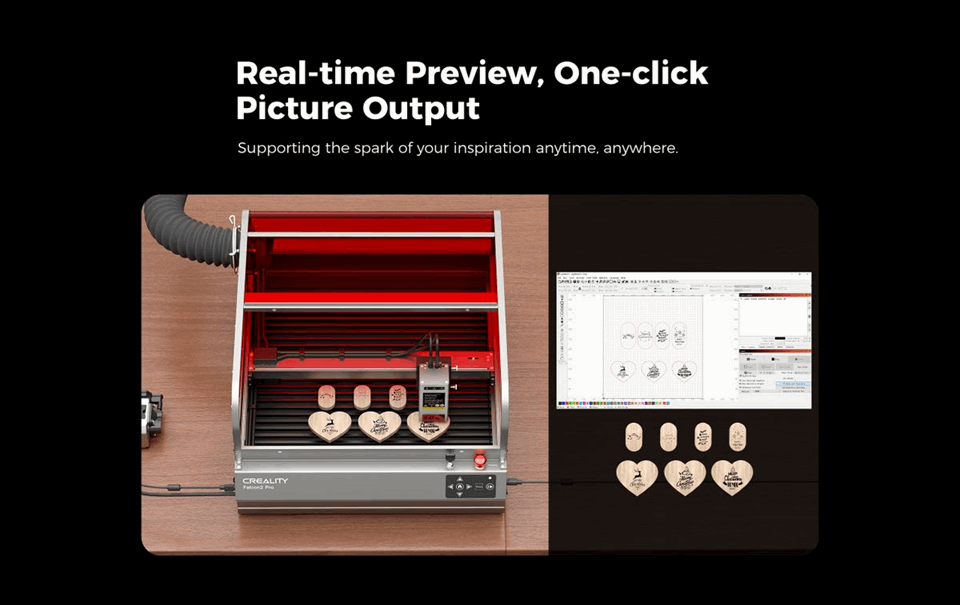 Creality CR Laser Falcon2 40W Pro 3D Laser Engraver with Air Assist