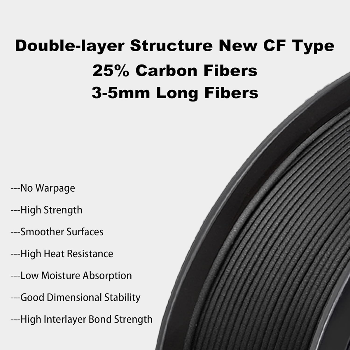 Winplu-s PC-CFRP-CF – Carbon Fiber Reinforced 3D Printer Filament