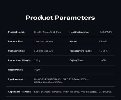 Creality Space Pi V2 Plus product specifications