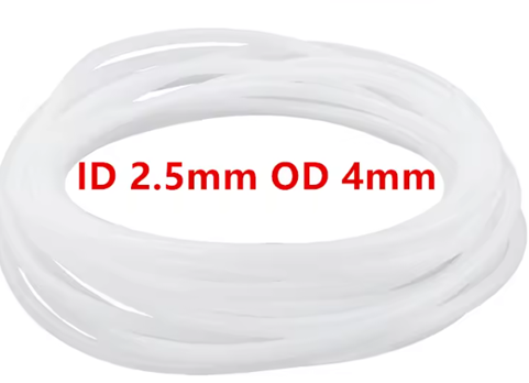 PTFE Tube 2.5mm ID  4mm OD – Sold Per Meter