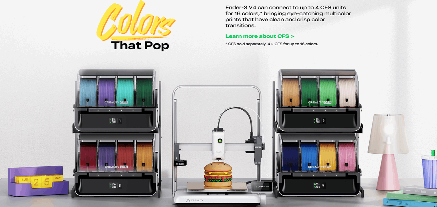 Creality Ender 3V4 - 3D Printer with CFS Combo
