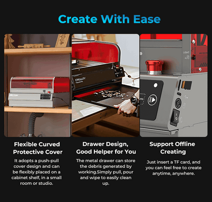 Creality Falcon 2 Pro S 40 W with Air Assist