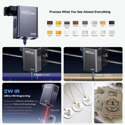 Creality Falcon A1 Pro 20W Laser Engraver & Cutter