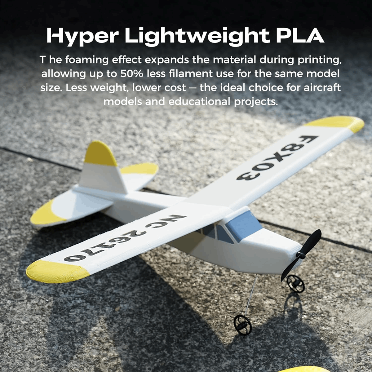 Creality Hyper Lightweight PLA Foam Filament – 1kg