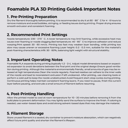 Creality Hyper Lightweight PLA Foam Filament – 1kg