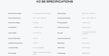 Creality K2SE - 3D Printer