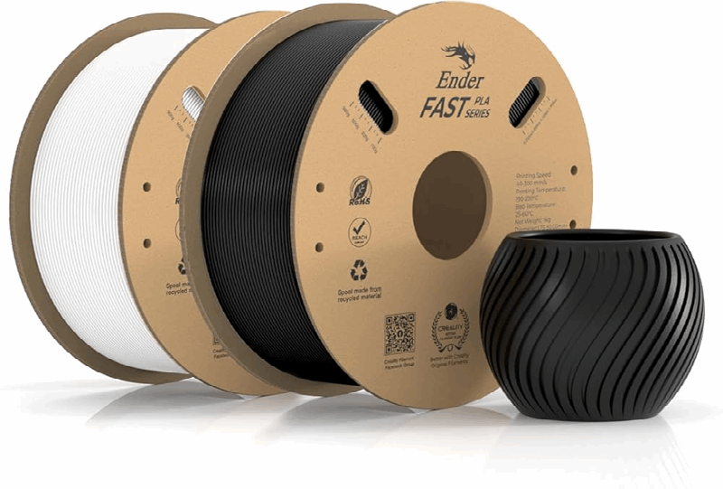 Creality Ender Fast PLA Filament - Black and White Combo 2 KG