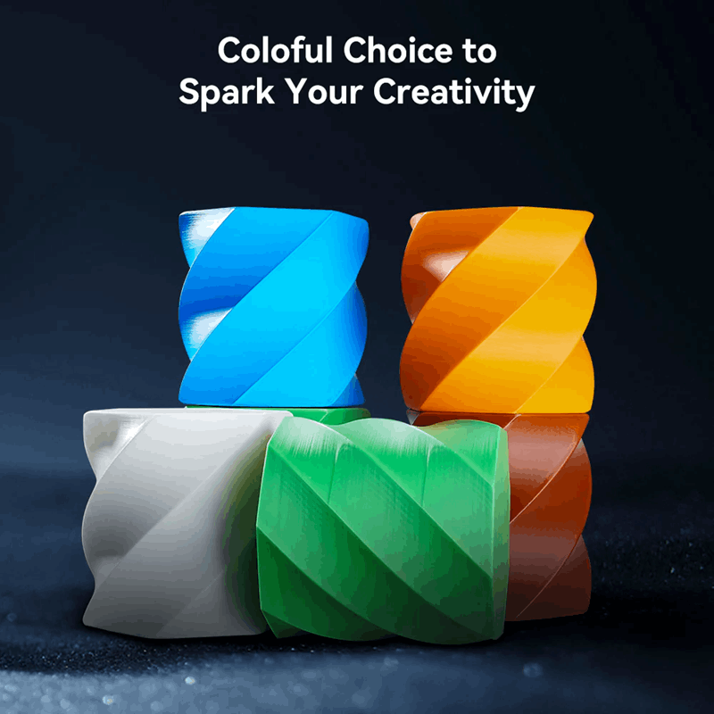 Creality Ender Fast PLA Filament - Black and White Combo 2 KG