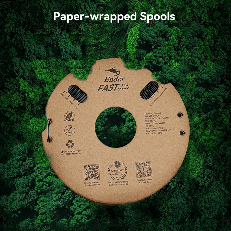 Creality Ender Fast PLA Filament - Black and White Combo 2 KG