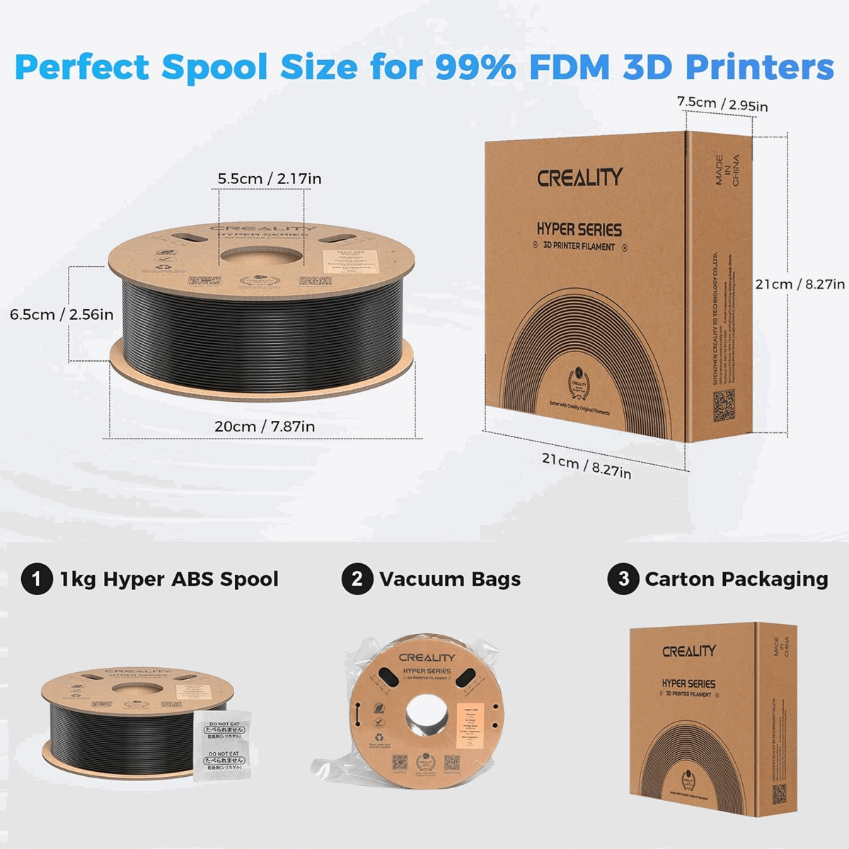Creality Impact Resistant Hyper ABS 3D Printer Filament - 1kg