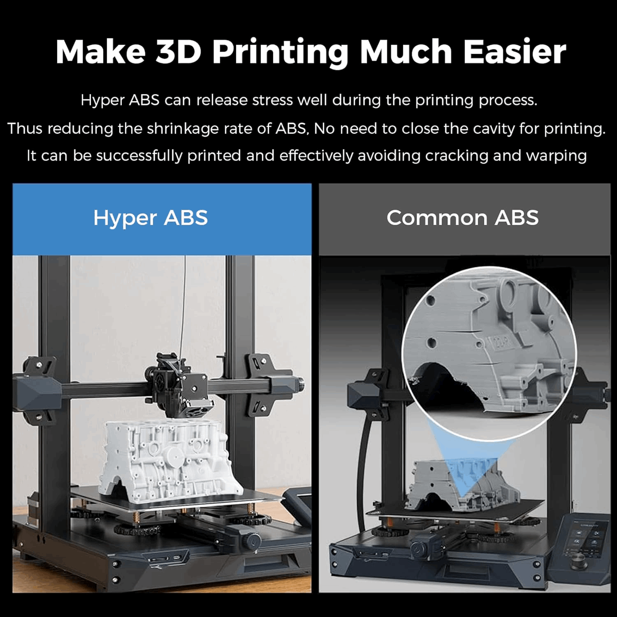 Creality Impact Resistant Hyper ABS 3D Printer Filament - 1kg