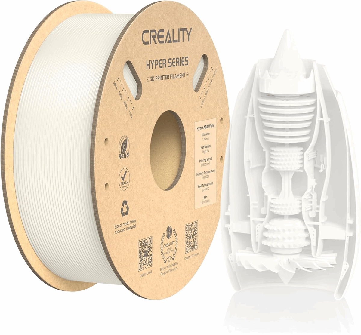 Creality Impact Resistant Hyper ABS 3D Printer Filament - 1kg