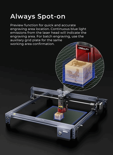 Creality CR Falcon Laser Engraver 5W - Upgrade Pack with Honeycomb Bed