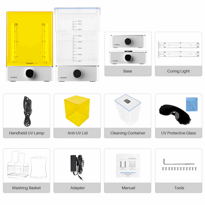 ELEGOO Mercury XS Bundle – Washing & Curing Post‑Processing Station