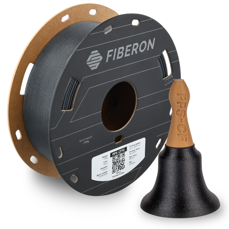 Polymaker Fiberon PPS-CF10 1.75mm – High-Performance Carbon Fibre Reinforced Engineering Material 500g