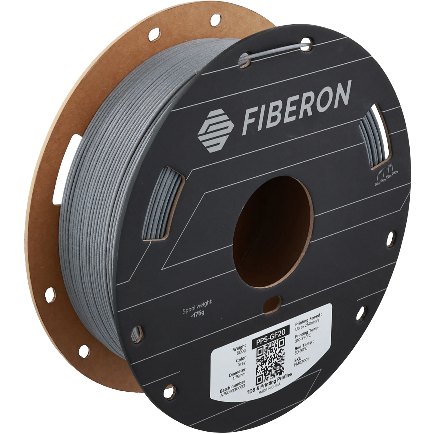 Polymaker Fiberon PPS-GF20 – Glass Fibre Reinforced, Flame-Retardant 3D Printing Material 500g