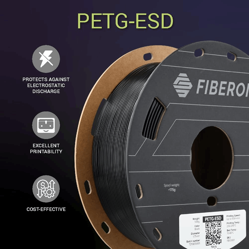 Polymaker Fiberon PETG-ESD Filament – 500g