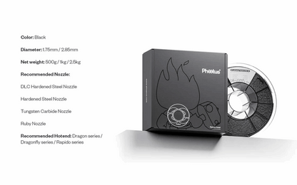PHAETUS NexPa CF25 Nylon Filament 1kg – Black