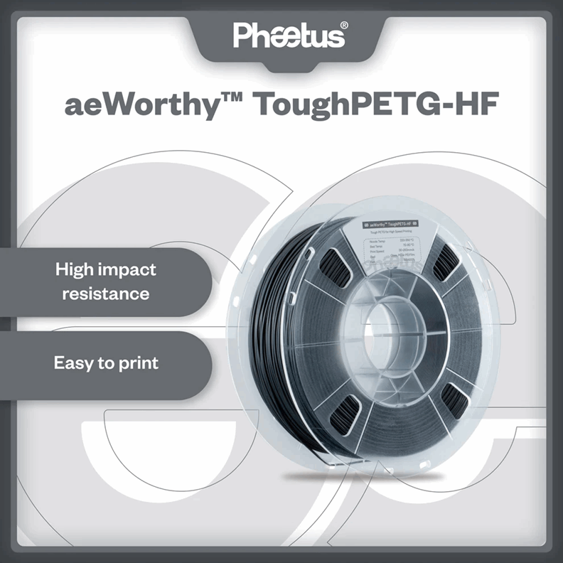 PHAETUS aeWorthy ToughPETG-HF Filament - 1kg