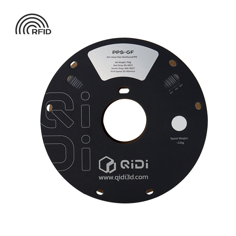 QIDI PPS-GF20 750 g spool front and product label