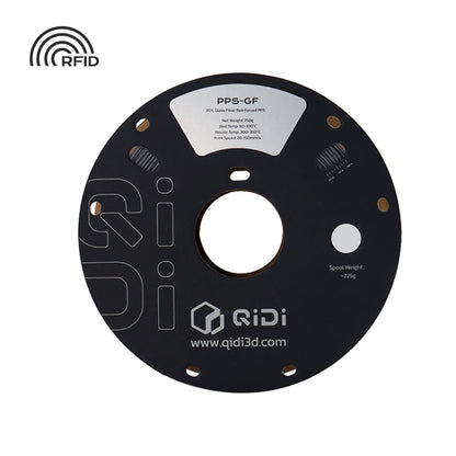 QIDI PPS-GF20 750 g spool front and product label
