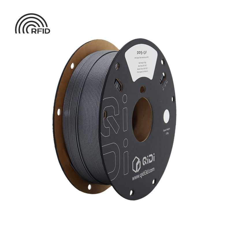 QIDI PPS-GF20 grey 750 g glass fibre filament spool with RFID