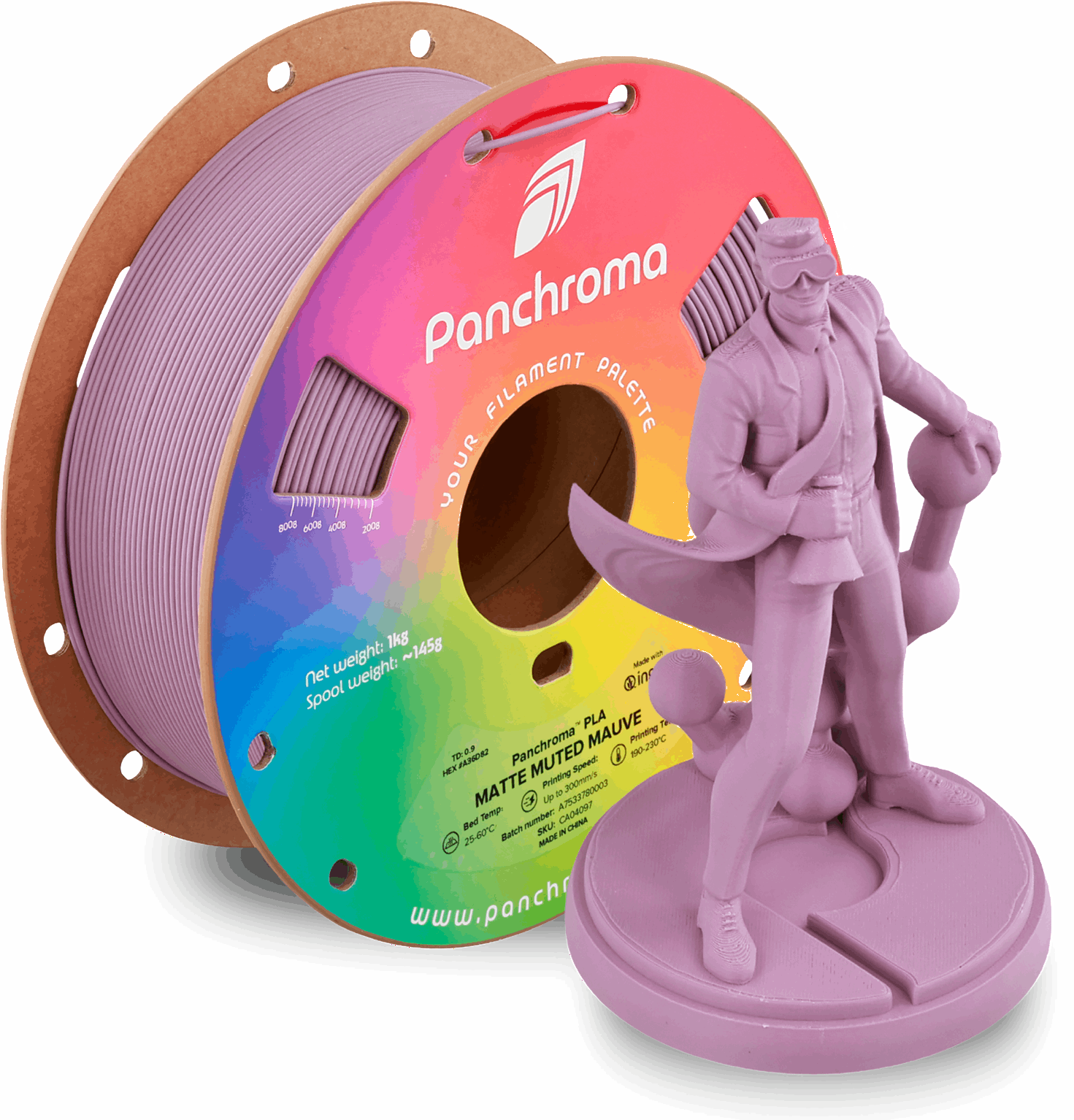 Panchroma by Polymaker PLA Muted Matte Filament – 1kg