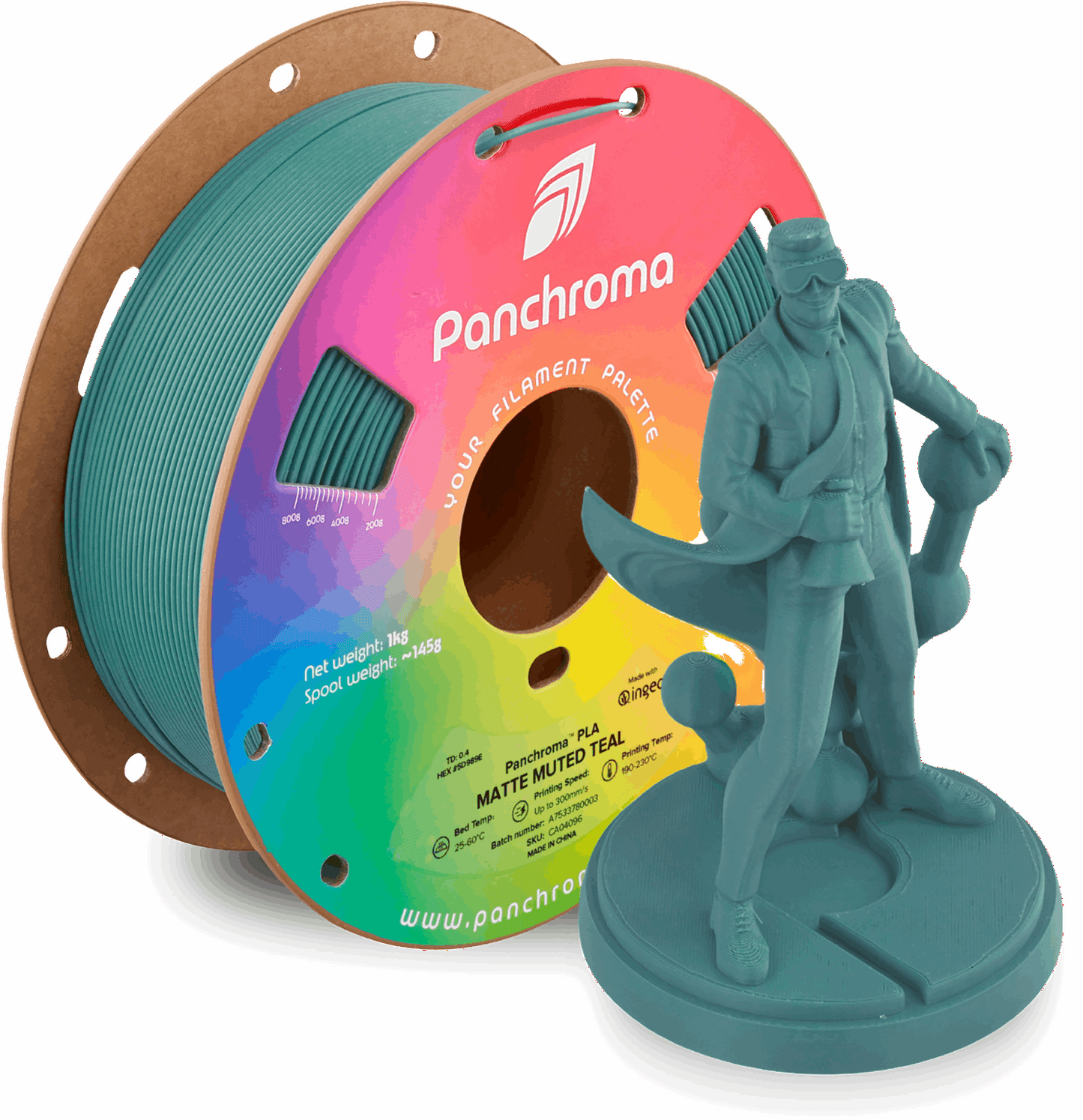 Panchroma by Polymaker PLA Muted Matte Filament – 1kg