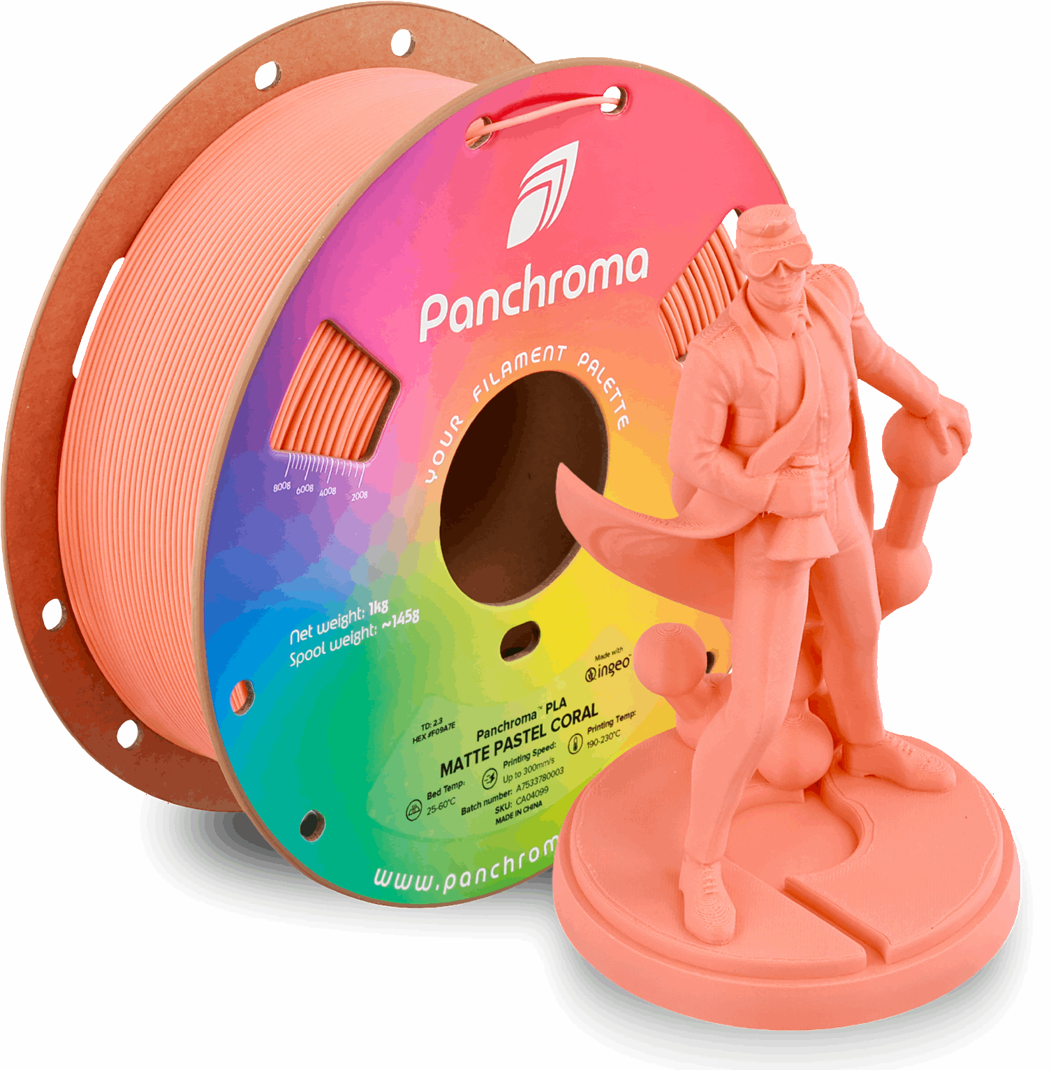 Panchroma by Polymaker PLA Pastel Matte Filament – 1kg