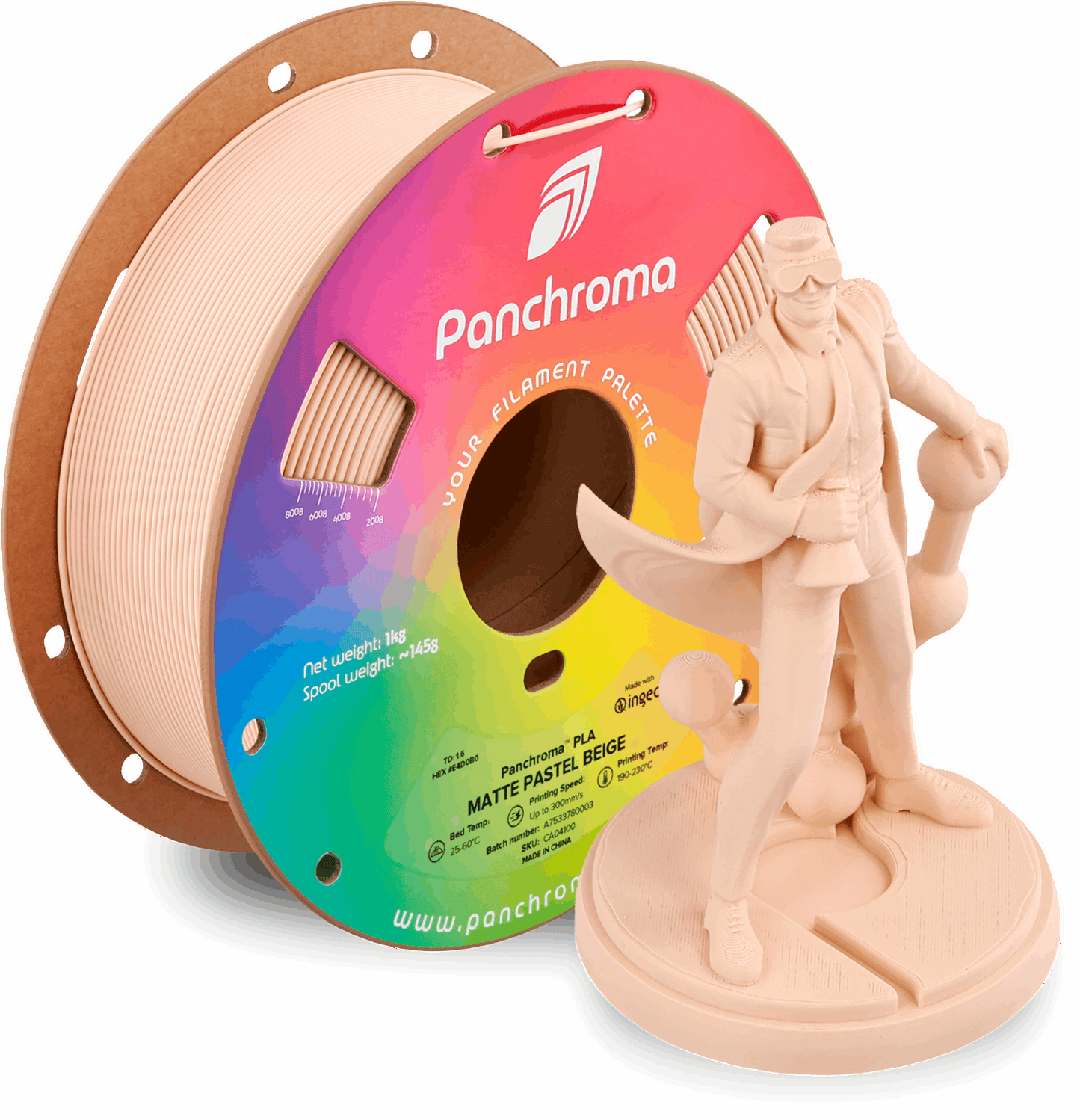 Panchroma by Polymaker PLA Pastel Matte Filament – 1kg