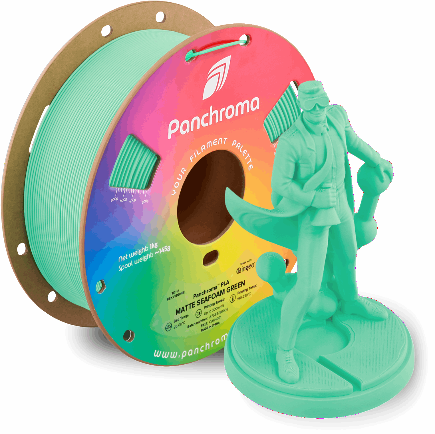Panchroma by Polymaker Premium PLA Matte Filament – 1kg