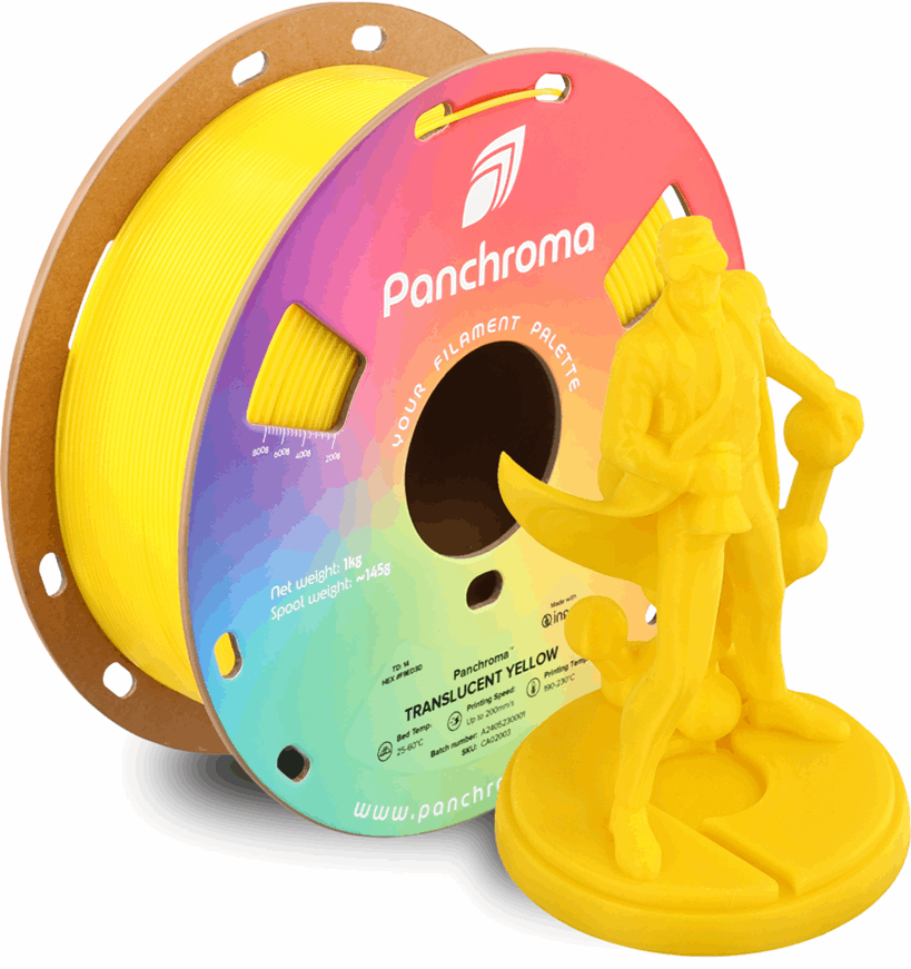 Panchroma by Polymaker PLA Translucent Filament – 1kg