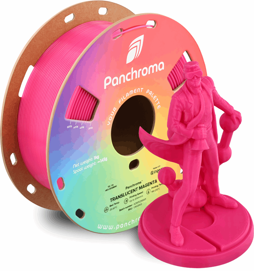 Panchroma by Polymaker PLA Translucent Filament – 1kg