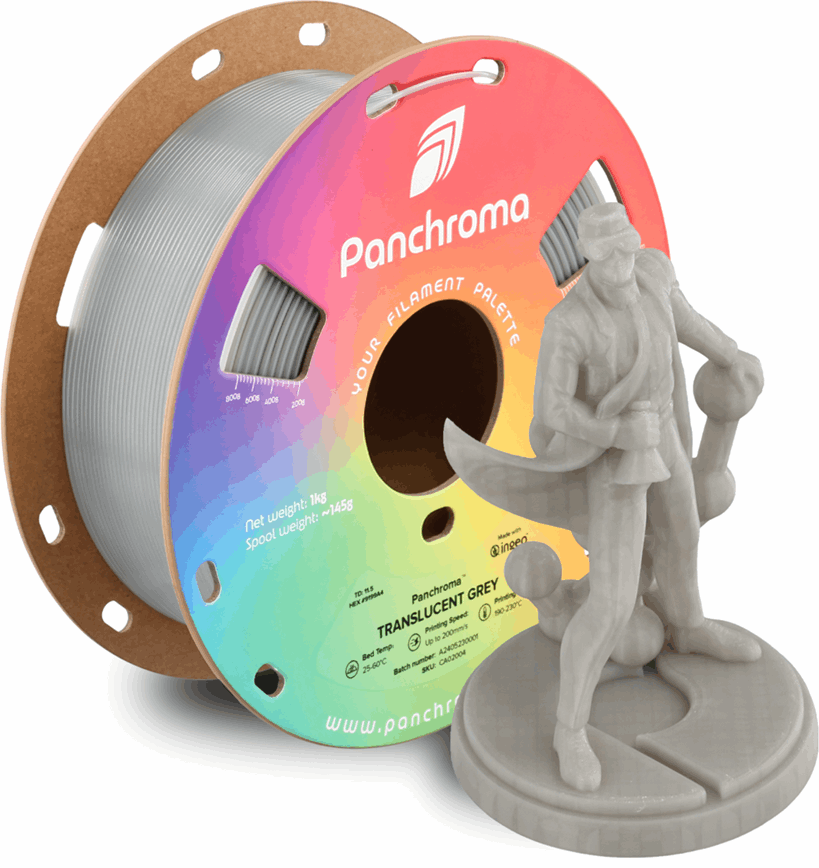 Panchroma by Polymaker PLA Translucent Filament – 1kg