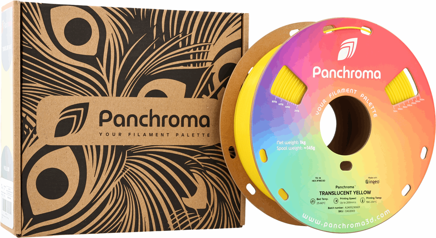 Panchroma by Polymaker PLA Translucent Filament – 1kg