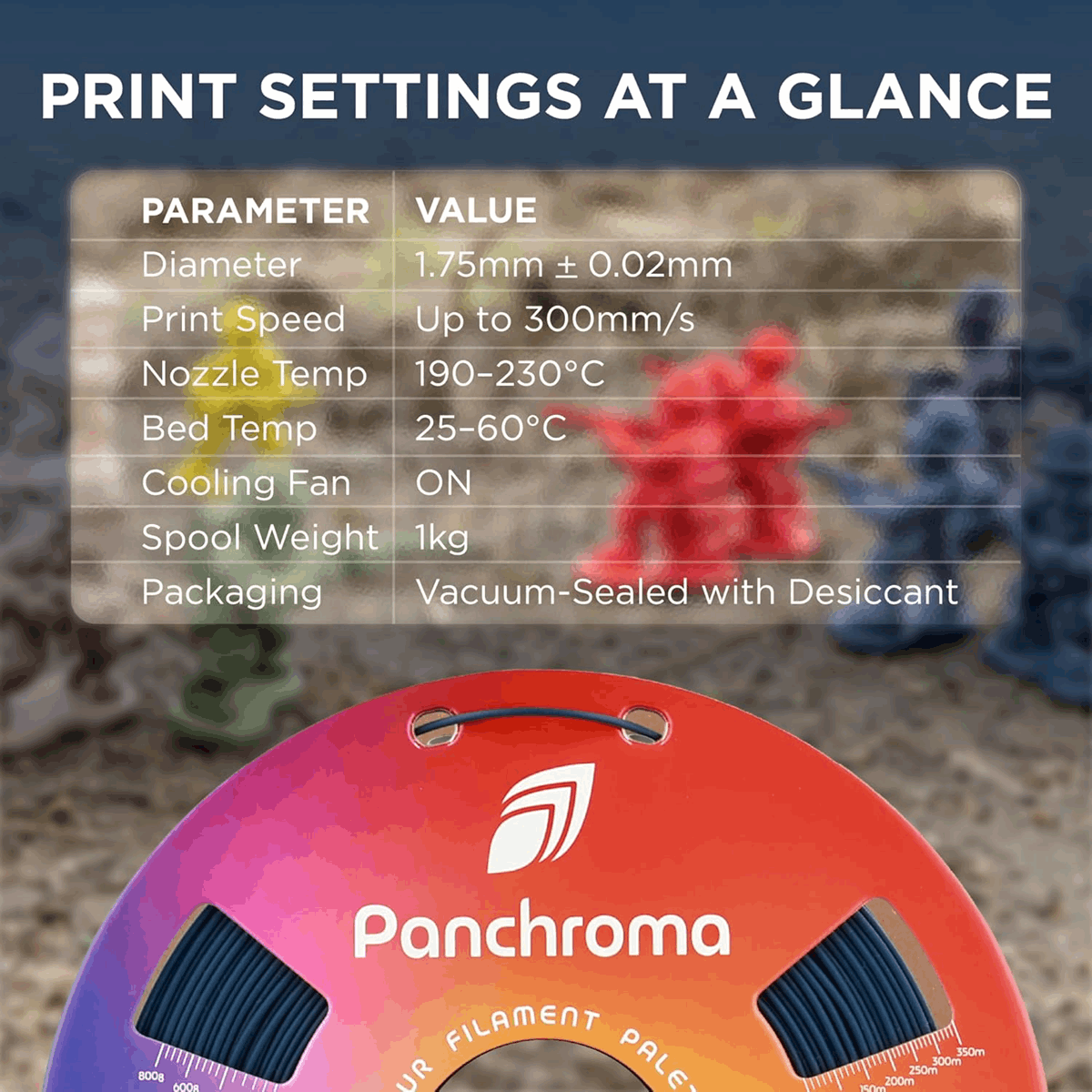 Panchroma by Polymaker PLA Army Matte Filament – 1kg