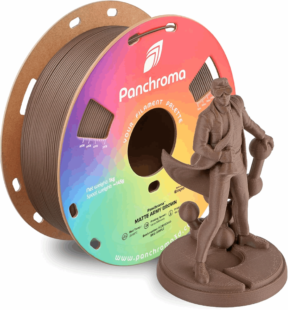 Panchroma by Polymaker PLA Army Matte Filament – 1kg