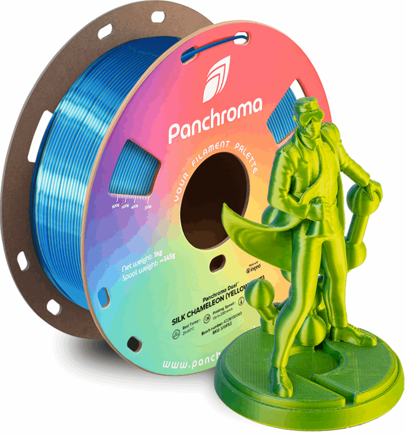 Panchroma by Polymaker PLA Dual Silk Filament – 1kg