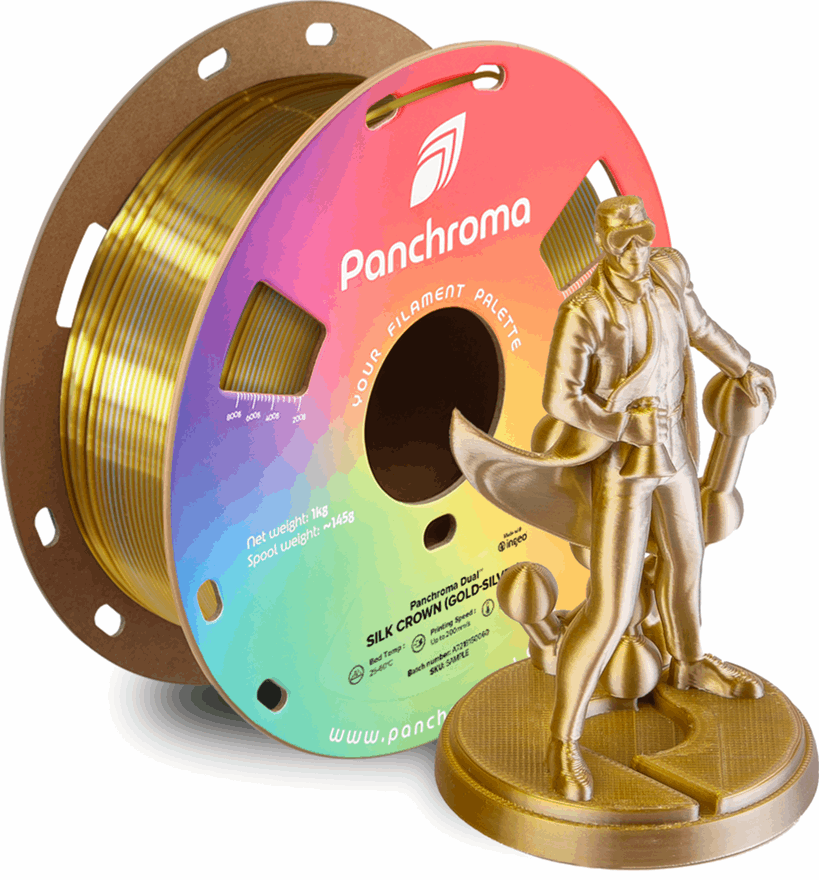 Panchroma by Polymaker PLA Dual Silk Filament – 1kg