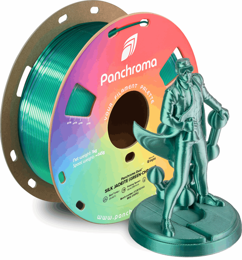 Panchroma by Polymaker PLA Dual Silk Filament – 1kg