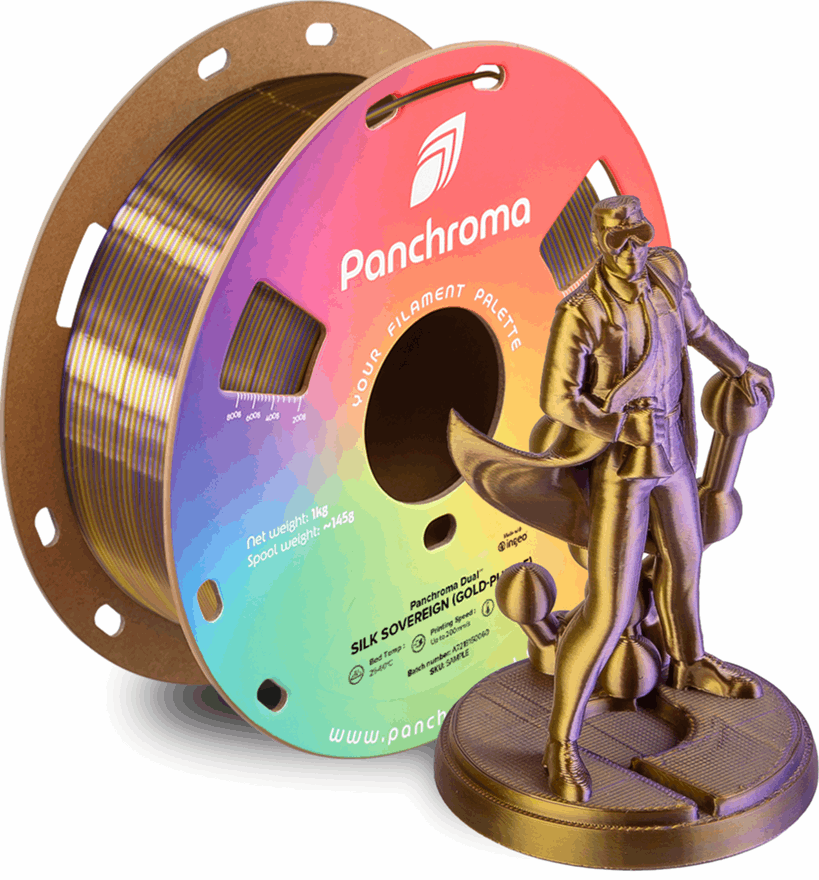 Panchroma by Polymaker PLA Dual Silk Filament – 1kg