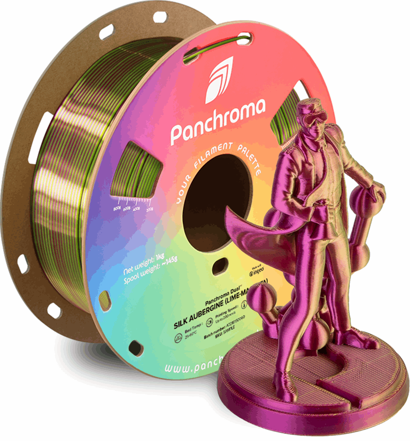 Panchroma by Polymaker PLA Dual Silk Filament – 1kg