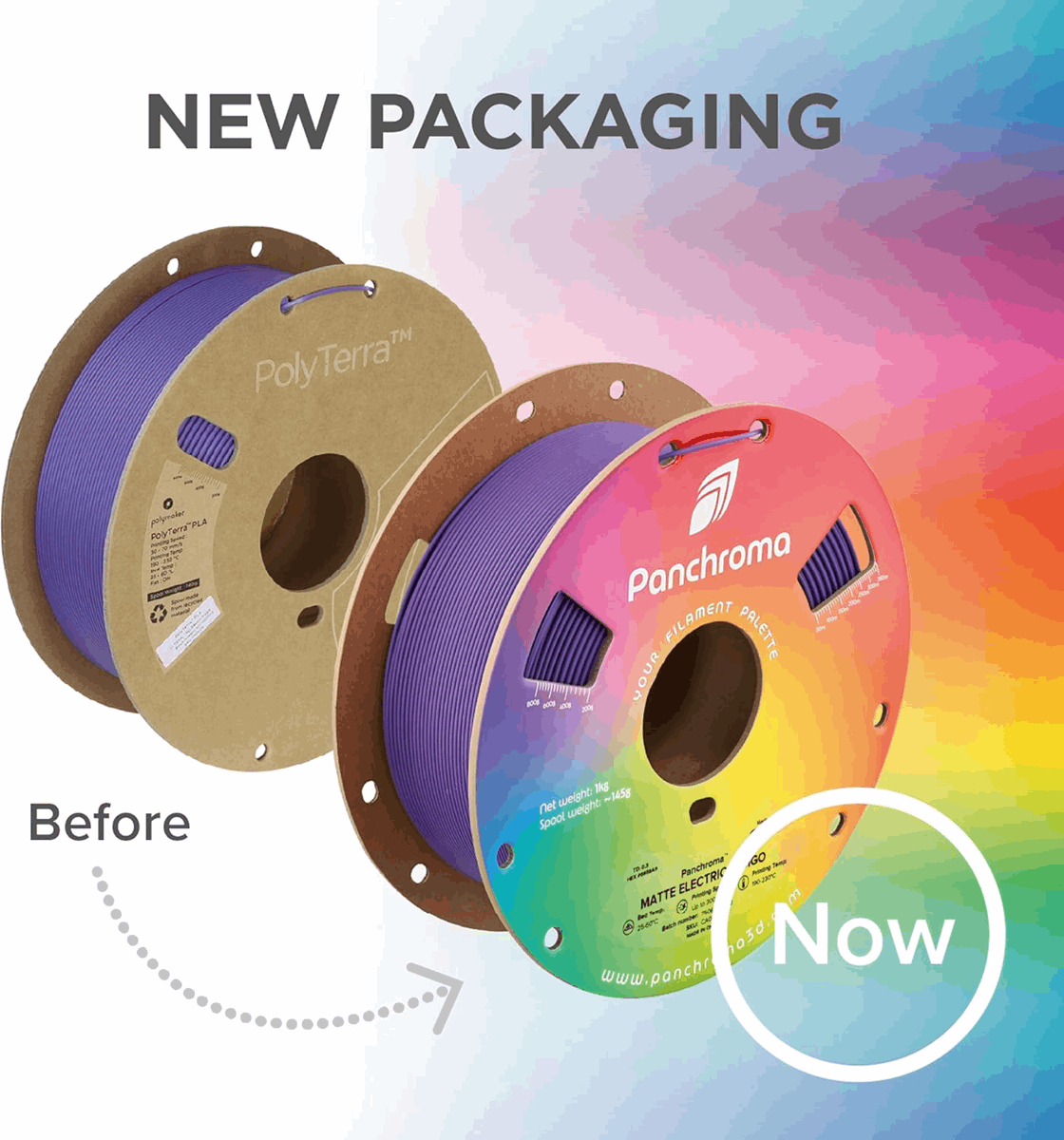 Panchroma by Polymaker PLA Pastel Matte Filament – 1kg