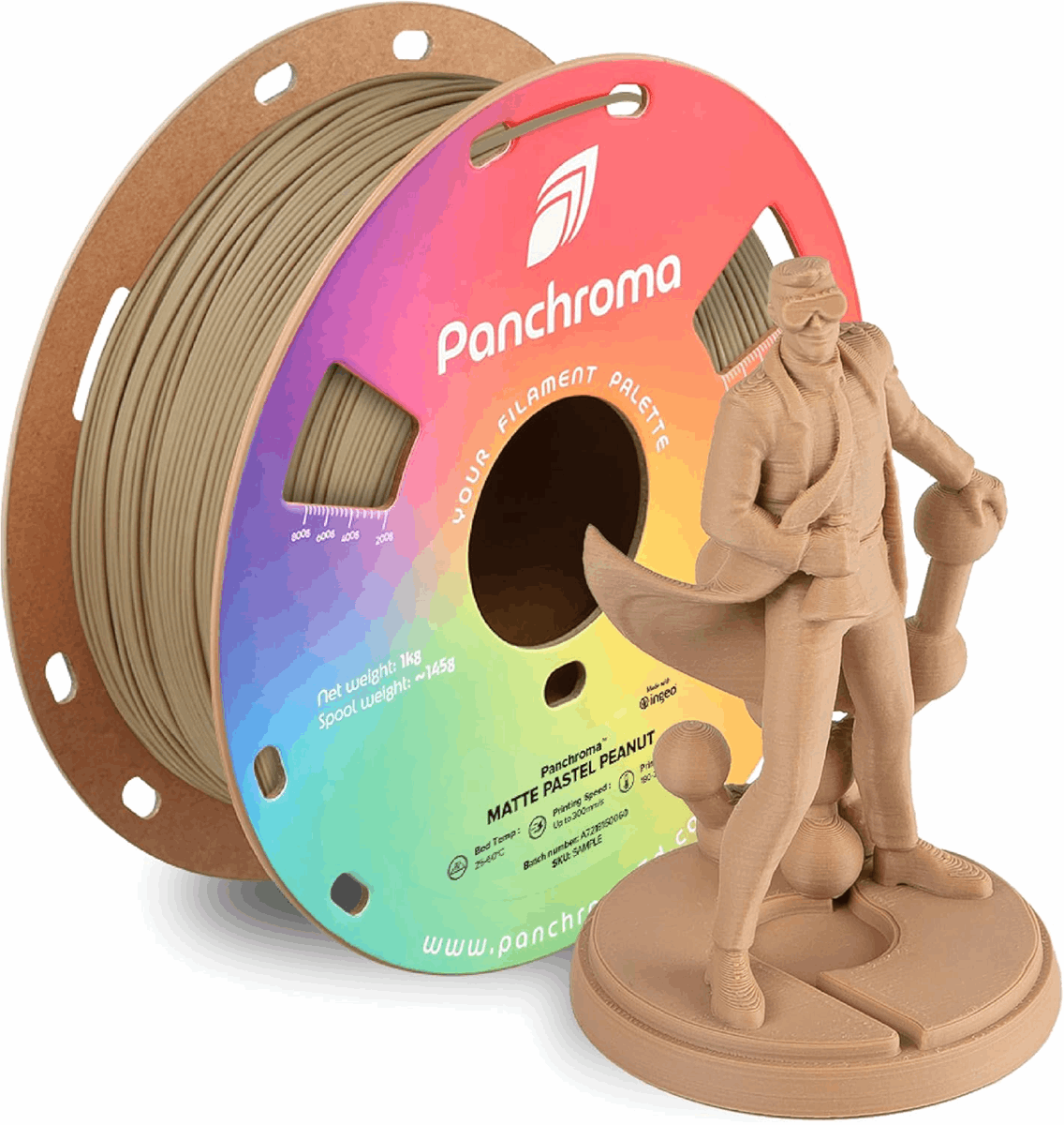 Panchroma by Polymaker PLA Pastel Matte Filament – 1kg