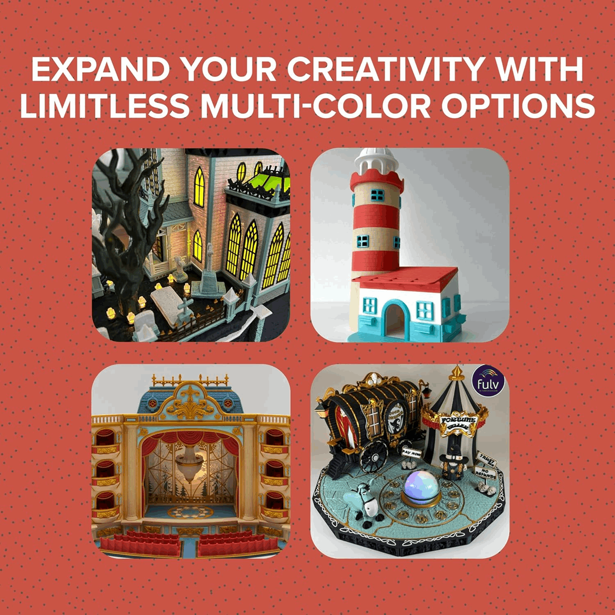 Panchroma by Polymaker PLA Matte Marble Filament – 1kg