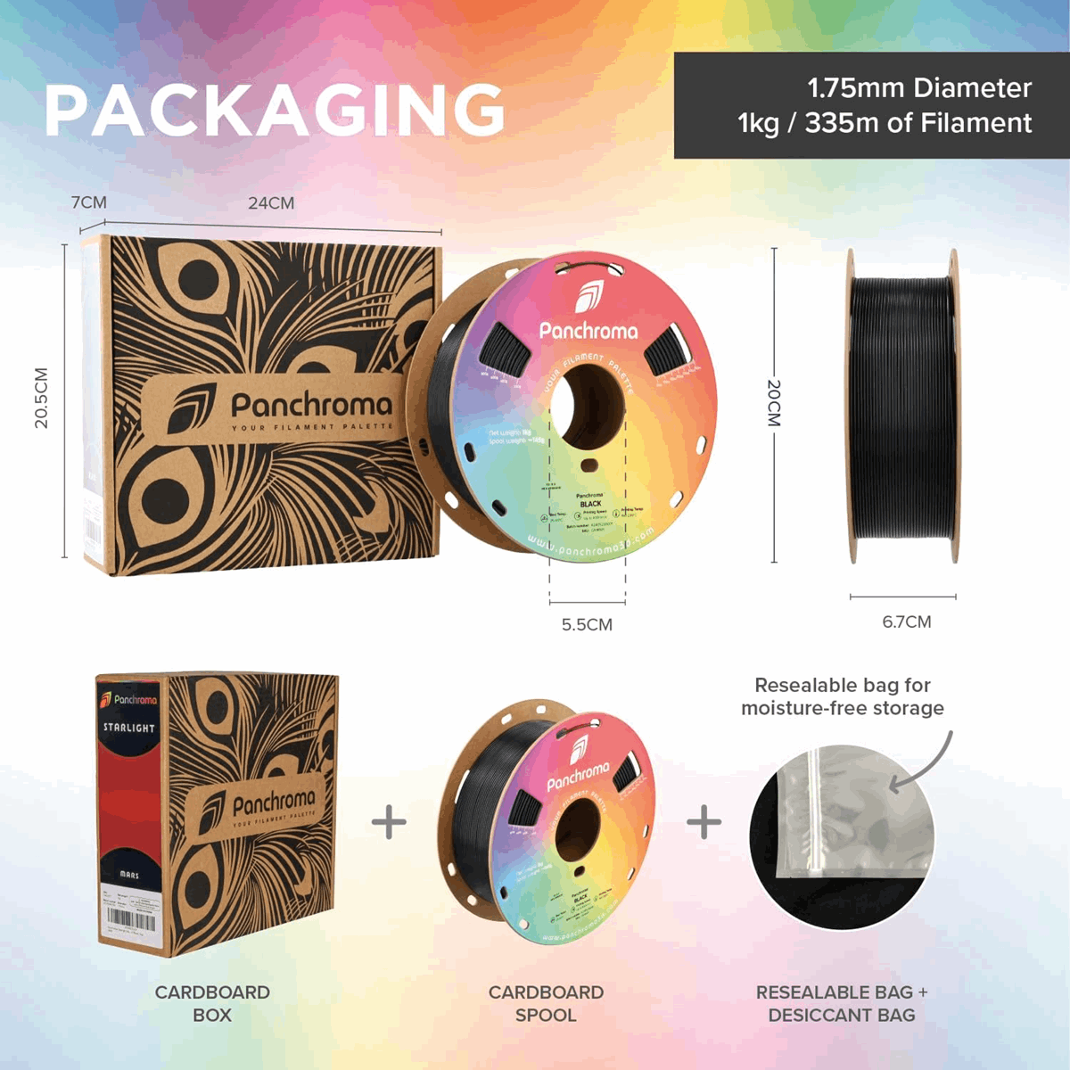 Panchroma by Polymaker PLA Muted Matte Filament – 1kg