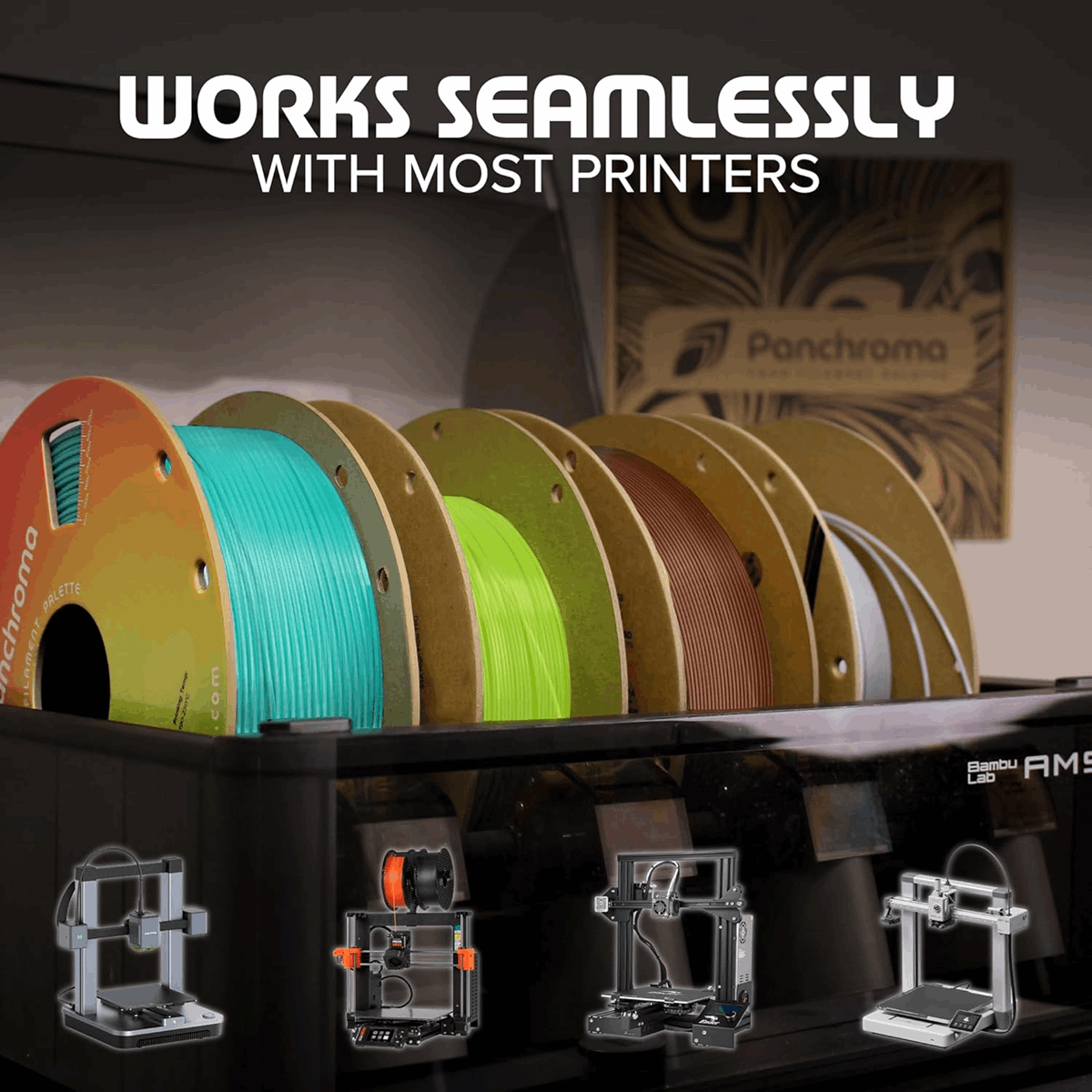 Panchroma by Polymaker PLA Muted Matte Filament – 1kg